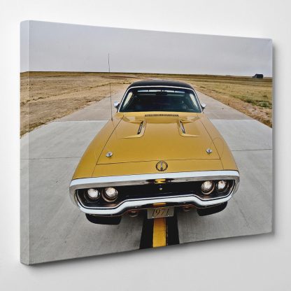 1971-Plymouth-Road-Runner-Framed-Canvas-Art-Print-Racing-Classic-Vintage-Car-352185162200