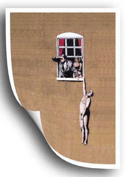 A2-Banksy-Poster-Hanging-man-printed-on-professional-satin-200gsm-poster-paper-370491748261