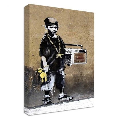 Banksy-Boom-Box-Boy-Canvas-LARGE-WALL-ART-street-graffiti-ghetto-blaster-ste-371543911401
