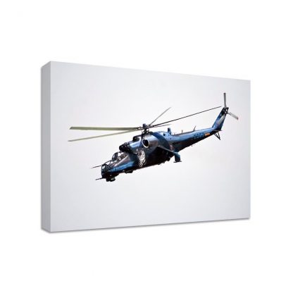 Mil-Mi-24-Russian-Framed-Canvas-Art-Print-Helicopter-Print-Many-Sizes-371543911343