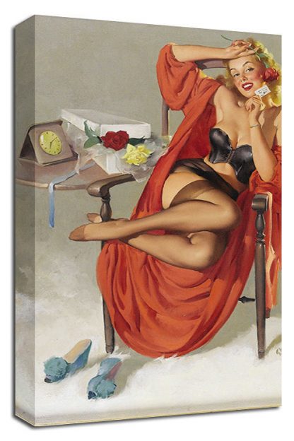 American-Beautys-Pin-Up-CANVAS-LARGE-WALL-ART-vintage-lingerie-elvgren-blond-351642449684