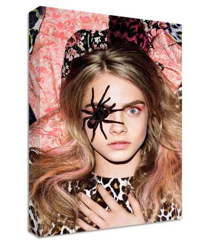 Cara-Delevingne-Portrait-Canvas-LARGE-WALL-ART-model-spider-print-fashion-371543911724