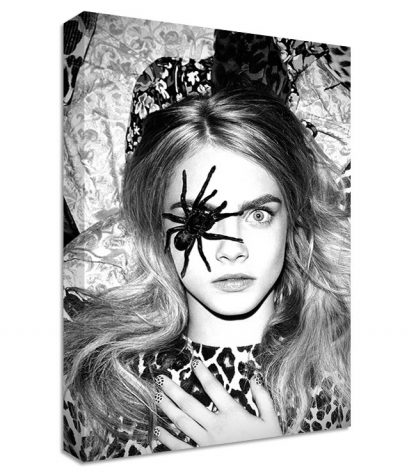 Variation-of-Cara-Delevingne-Portrait-Canvas-LARGE-WALL-ART-model-spider-print-fashion-371543911724-bb0b