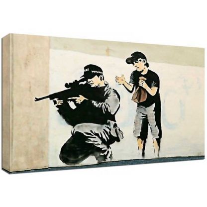 BANKSY-MARKSMAN-CANVAS-LARGE-WALL-ART-street-graffiti-sniper-kid-371543911295