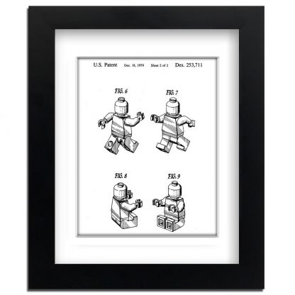 Lego-Patent-Street-Art-professionally-Framed-art-print-with-mount-371961523576