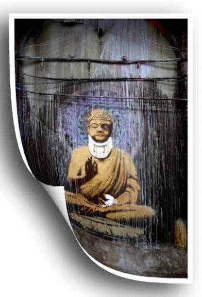 A2-Banksy-Poster-Buddha-printed-on-professional-satin-200gsm-poster-paper-350445883147