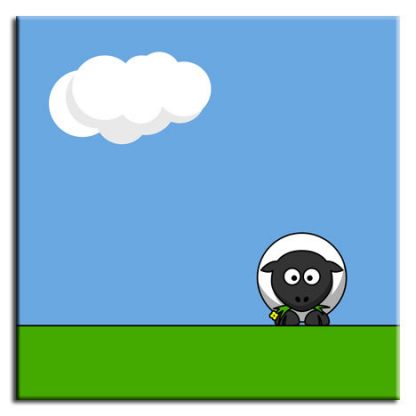 PREMIUM-CANVAS-ART-Kids-Childrens-Sheep-MANY-SIZES-370649609297