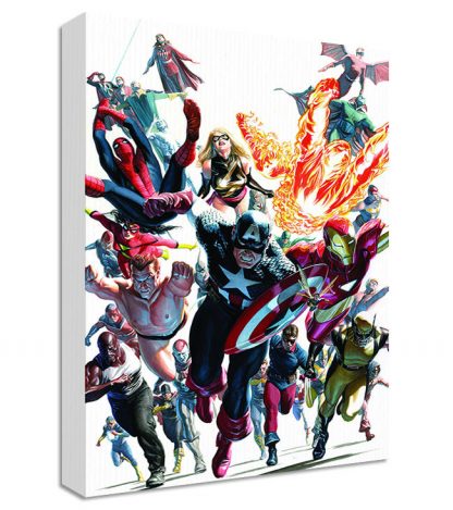 Avengers-Canvas-LARGE-WALL-ART-marvel-captain-america-assemble-comic-print-371543908848