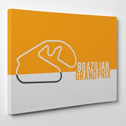 Brazilian-GP-F1-Formula-one-motorsport-race-track-Framed-Canvas-Art-Print-351812864418