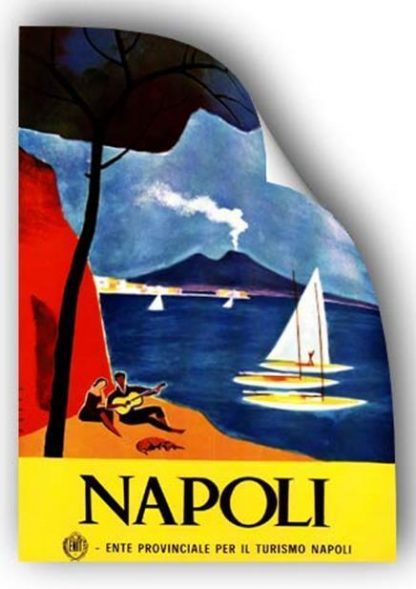 PREMIUM-SATIN-POSTER-Art-Deco-Napoli-Italy-A1-A2-A3-350524942178
