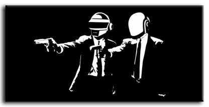 Daft-Punk-Pulp-Fiction-Music-DJ-Get-Lucky-Premium-CANVAS-ART-PRINT-370897404419